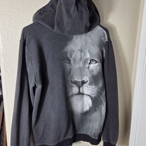 Versus Versace Men's Lion Hoodie Size XS S Zip Up Zipper Cool Juniors Jacket